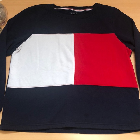 !LAST DAY!  Tommy Hilfiger Crewneck | red white blue | sz L - Picture 2 of 7